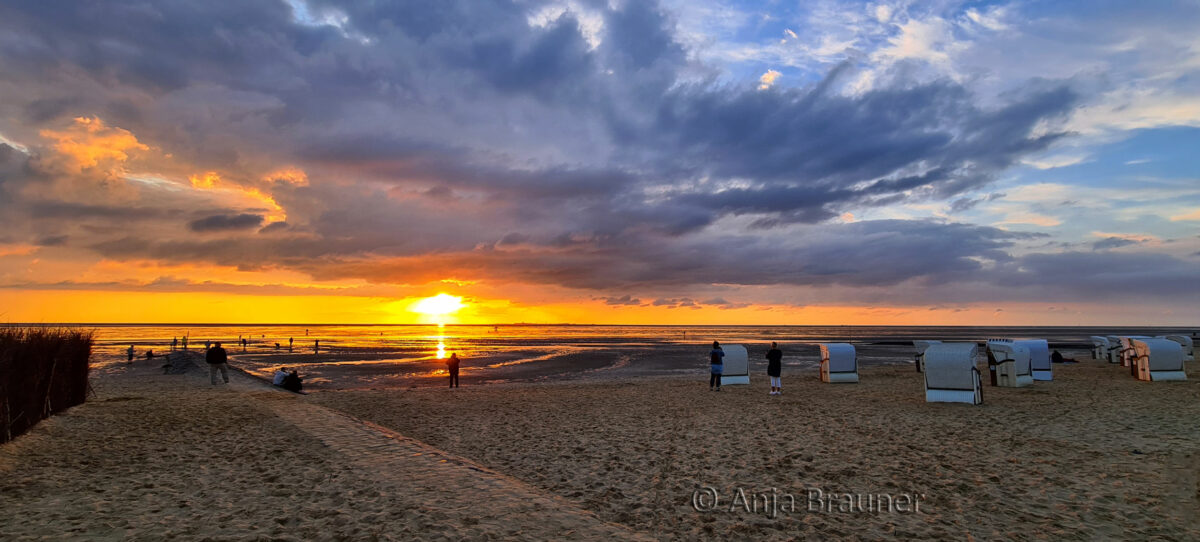 Sonnenuntergang an der Nordsee