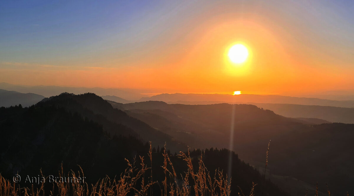 Sonnenuntergang auf dem Hochgrat