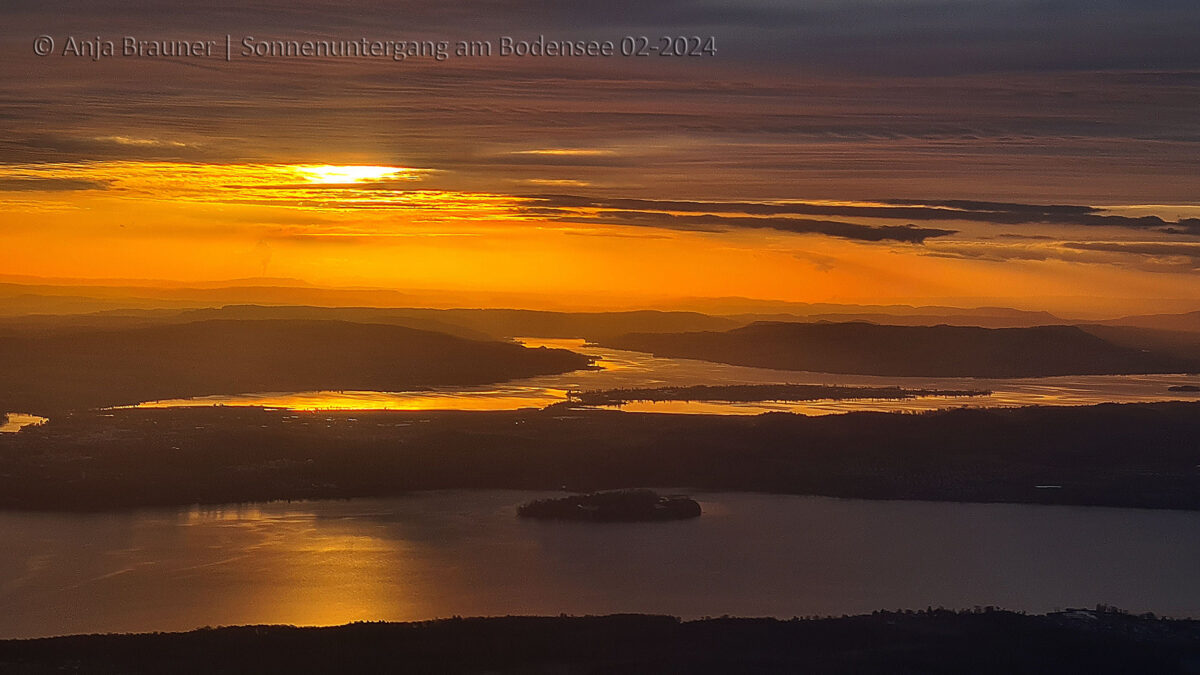 Sonnenuntergang am Bodensee